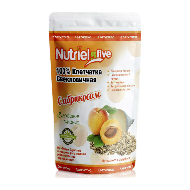 НУТРИЭЛФАЙВ (NUTRIEL5FIVE) КЛЕТЧАТКА СВЕКЛОВИЧНАЯ С ЧЕРНИКОЙ ДОЙПАК 150 Г Сибирская клетчатка ООО