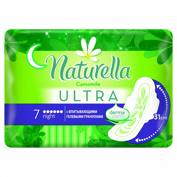 Натурелла (Naturella) Camomile Ultra Night прокладки гигиен №7