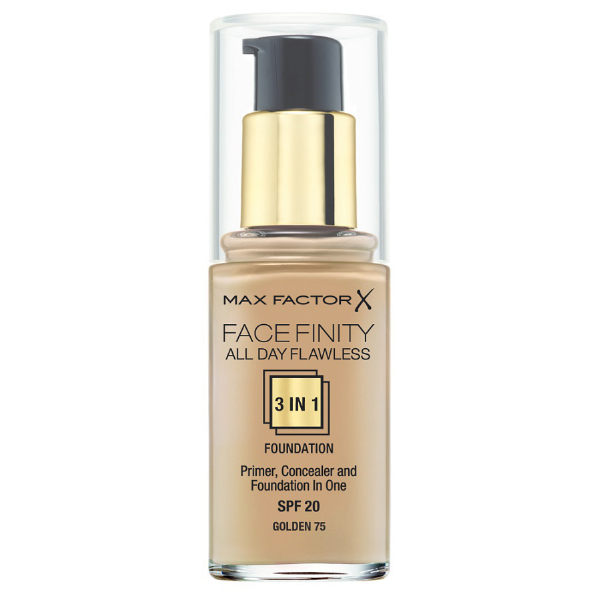 Макс Фактор (Max Factor) Тональная основа Facefinity All Day Flawless 3-in-1 тон 75 golden