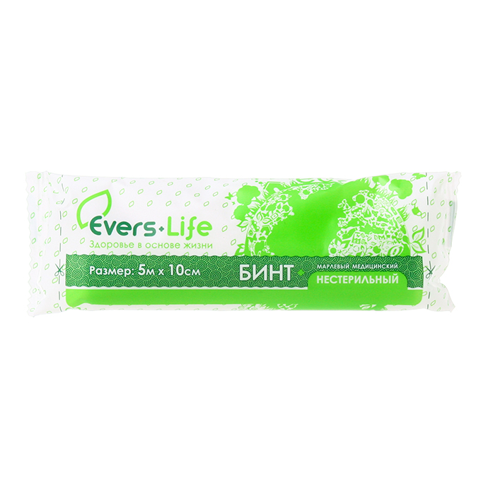 Бинт марл нестер Evers Life 5мX10см уп индив