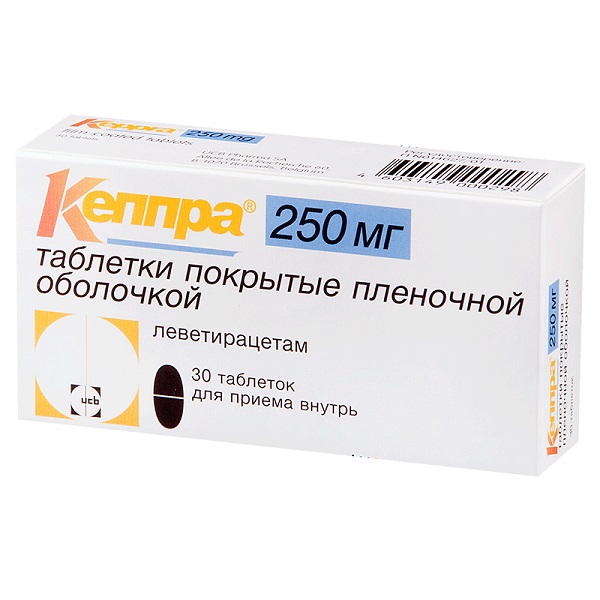 Кеппра табл.п.п.о. 250мг №30