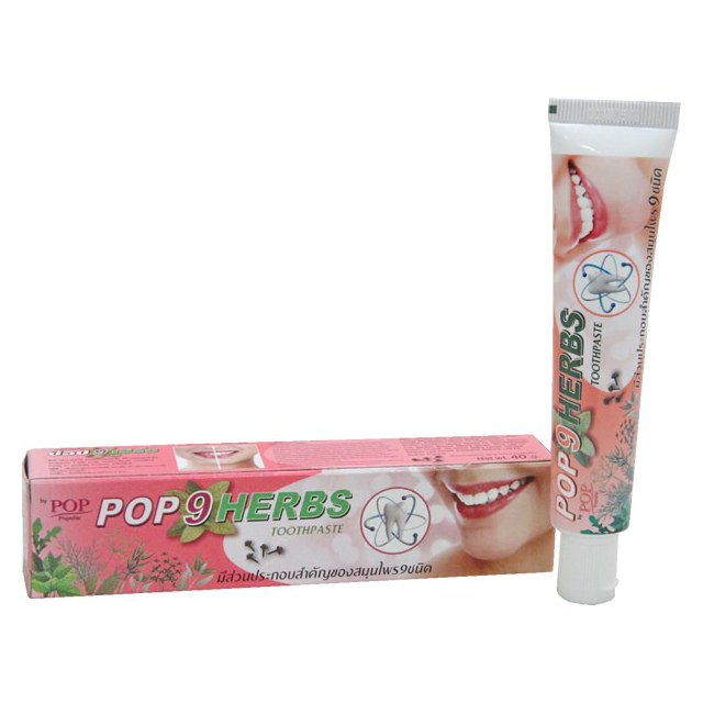 Райсан (Rasyan) Зубная паста POP 9 Herbs Toothpaste растительная 9 трав туба 40 г  Тайланд