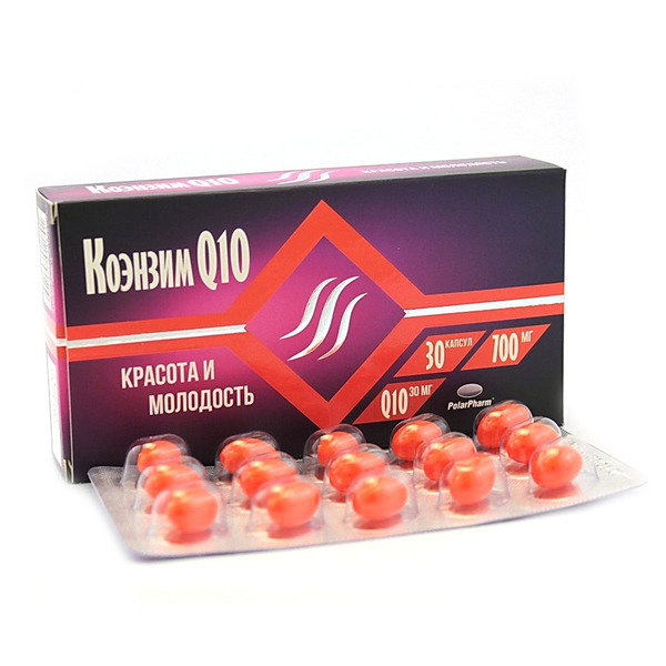 Коэнзим Q10 капс 700мг №30, красота и молодость Полярис ООО