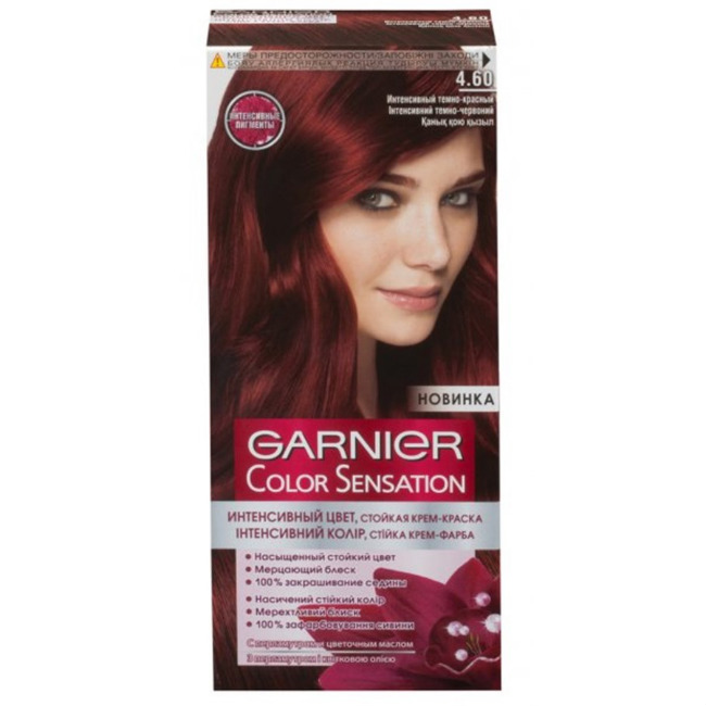 Гарньер (Garnier Color Sensation) Краска для волос 4.46/4.60 Богатый красный 110