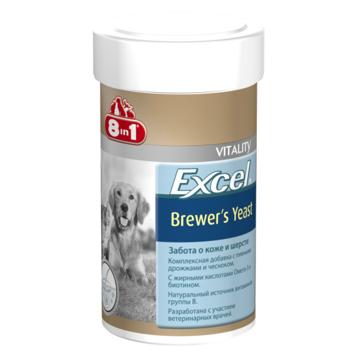 8В1 (8IN1) EXCEL BREWERS YEAST ПИВНЫЕ ДРОЖЖИ ДЛЯ КОШЕК И СОБАК 260 ШТ. ПЕТ ПРОДАКТС ГМБХ