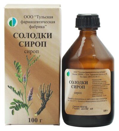 Солодка сироп 100г Тульская ФФ