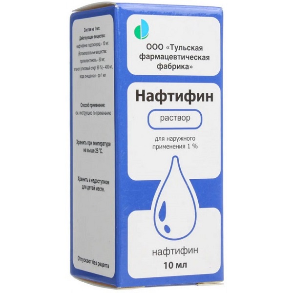 Нафтифин р-р д/наружн. прим. 1% 10мл