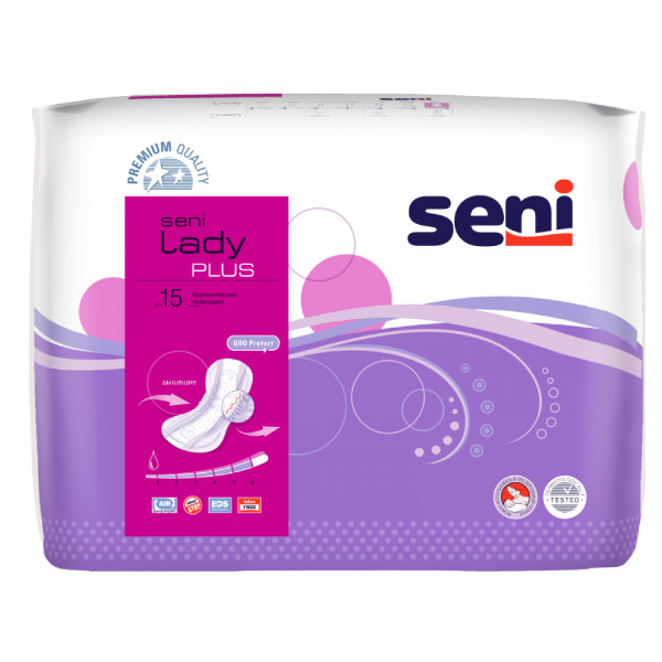 Сени (Seni) Прокладки урологические Lady Plus 15 шт. ТЗМО С.А.