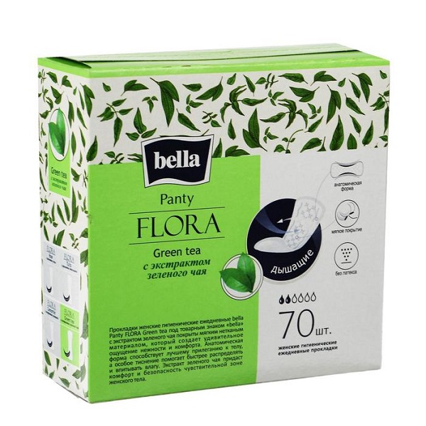 Белла (Bella) Panty Flora Green tea прокладки ежедн №70 зеленый чай