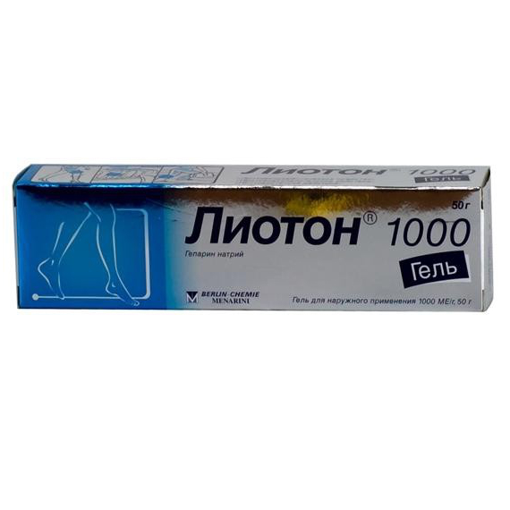 Лиотон 1000 гель д/наружн. прим. 50г