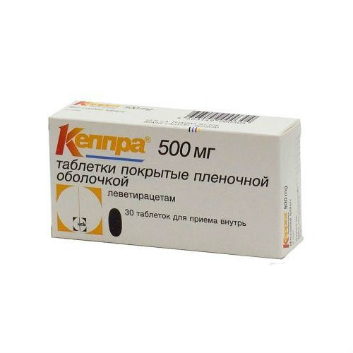 Кеппра табл.п.п.о. 500мг №30