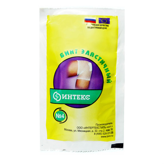 Бинт Интекс эластич трубч 15смX3см р.№4 д/фикс повязок