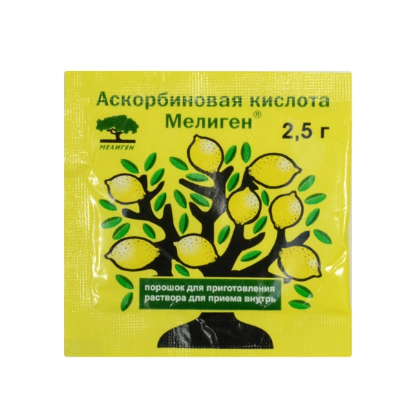 Аскорбиновая кислота Wellmed порошок 2.5г №1