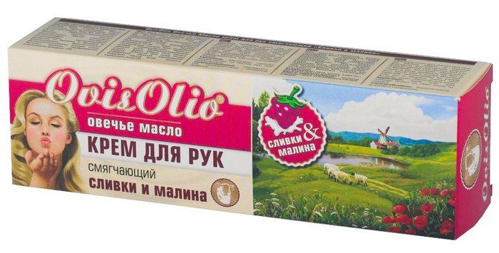 ОвизОлио (OvisOlio) Овечье масло крем д/рук 70,0 сливки-малина