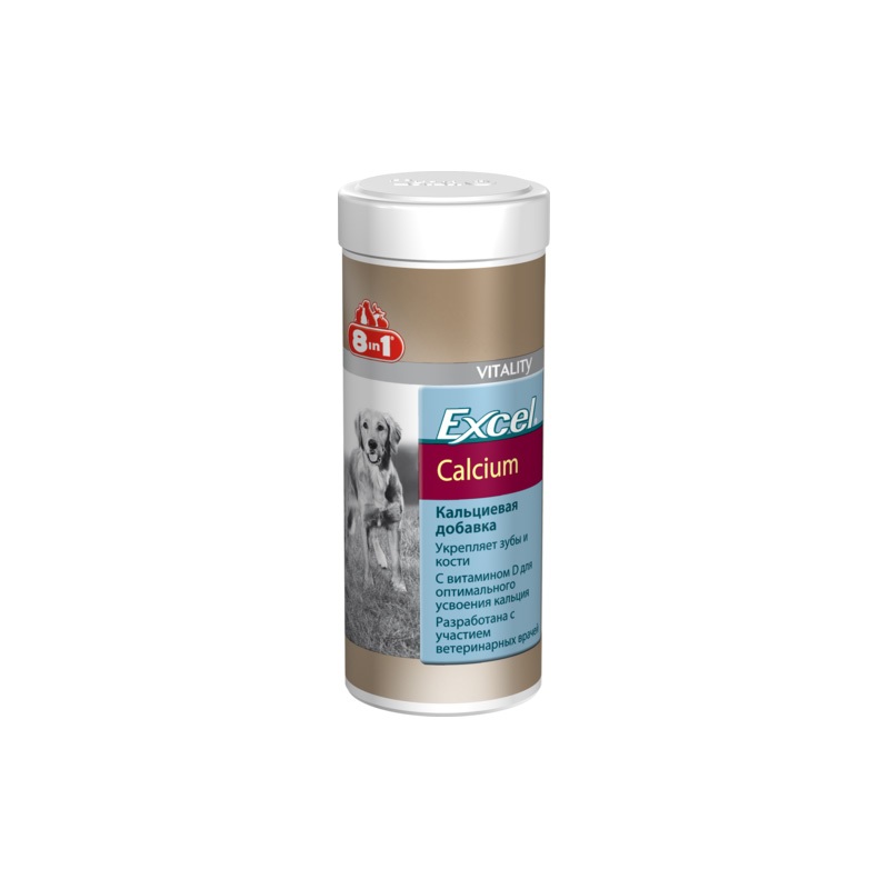 8в1 (8in1) Excel Calcium Кальциевая добавка для собак 470 шт. Пет Продактс ГмбХ Pet  Products Gmbh