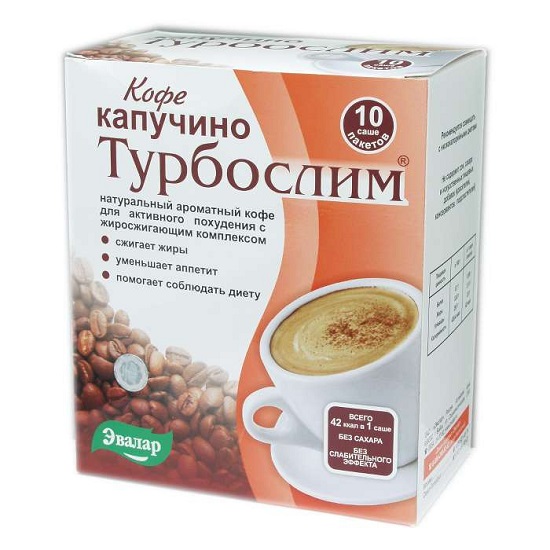 Турбослим Кофе кофе раств саше 9,5г №10 капучино