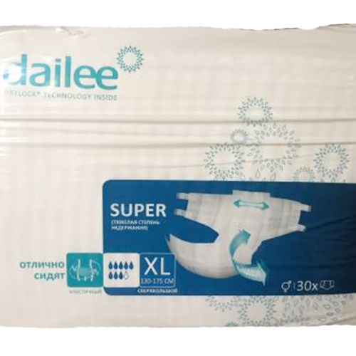 Подгузники для взрослых DAILEE SUPER X-LARGE (XL) №30