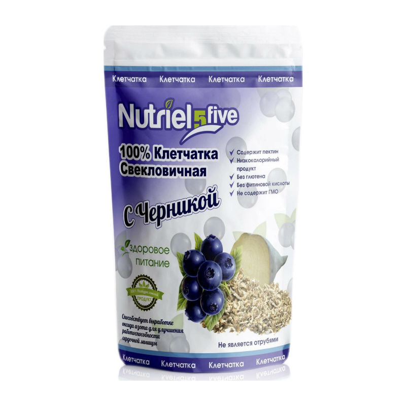 НУТРИЭЛФАЙВ (NUTRIEL5FIVE) КЛЕТЧАТКА СВЕКЛОВИЧНАЯ С ОБЛЕПИХОЙ ДОЙПАК 150 Г Сибирская клетчатка ООО