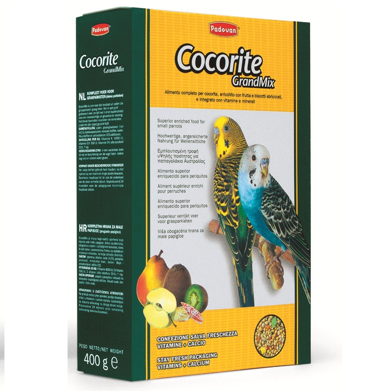 ПАДОВАН GRANDMIX Cocorit 400гр Корм для волнистых попугаев основной уп12шт 03417 PADOVAN VALMAN