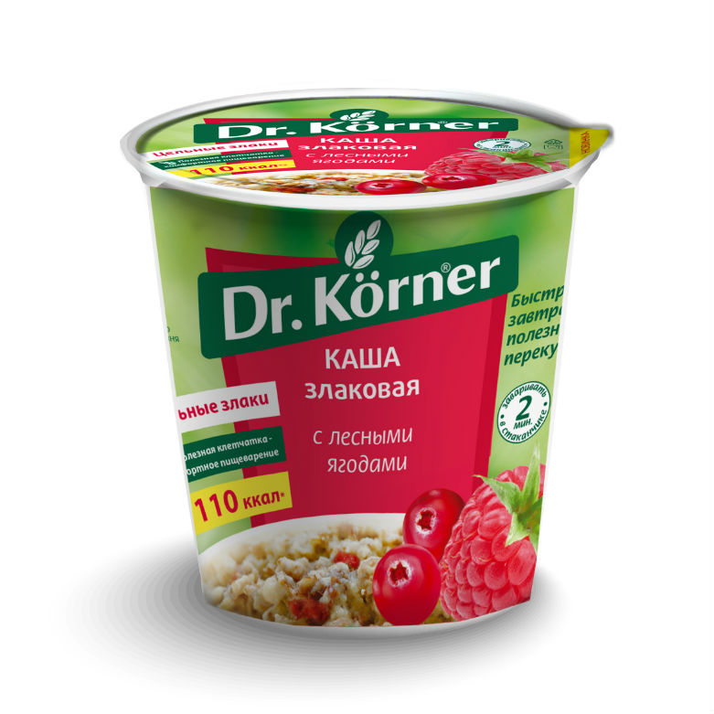 Др.Кернер (Dr.Korner) Каша Злаковая с лесными ягодами 40 г