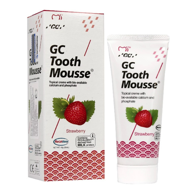 Зубный гель GC Tooth Mousse реминерализующий Клубника 35 мл