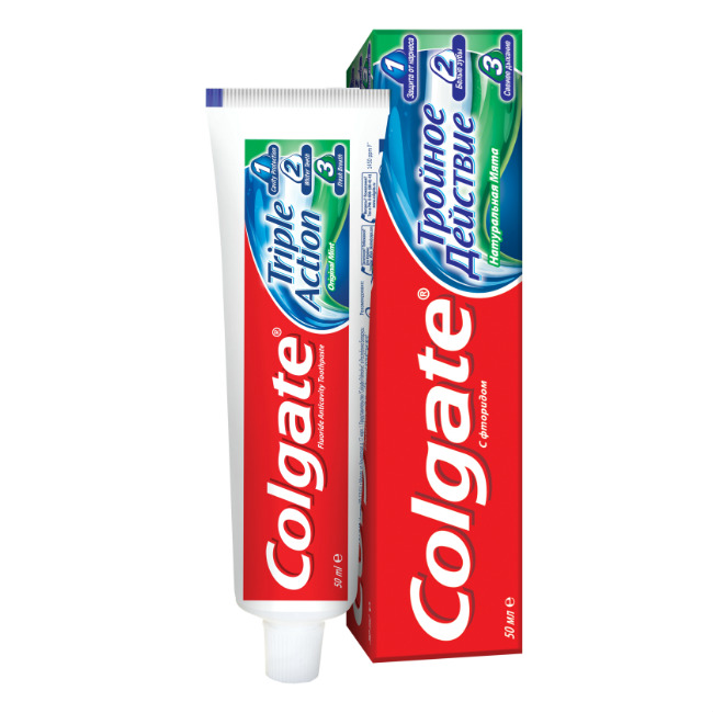 Колгейт (Colgate) Тройное Действие з/паста 50мл натуральная мята