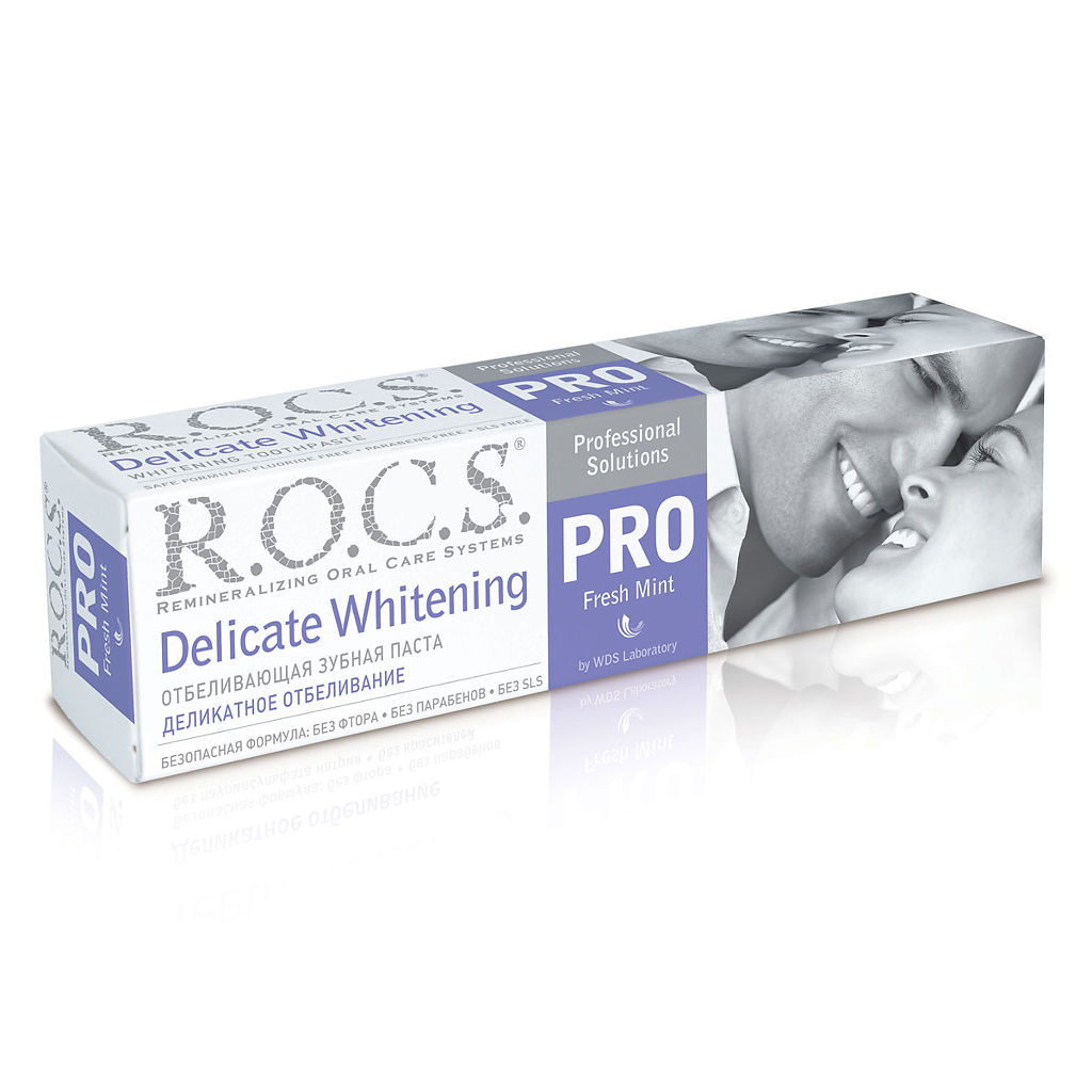 Рокс (R.O.C.S.) PRO Delicate Whitening  з/паста 135г освежающая мята