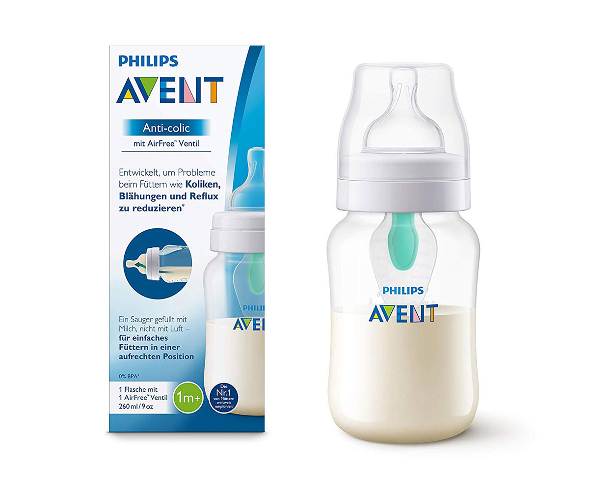 Philips Avent Бутылочка Anti-colic c клапаном AirFree SCF813/14 1+мес. 260мл