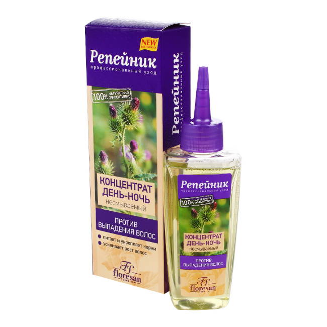 Флоресан Репейник конц д/волос 100мл п/выпад волос день-ночь