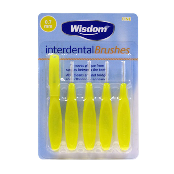 Висдом (Wisdom) Interdental Brushes Набор интердентальных цилиндрических ершиков 0,7 мм 5 шт.