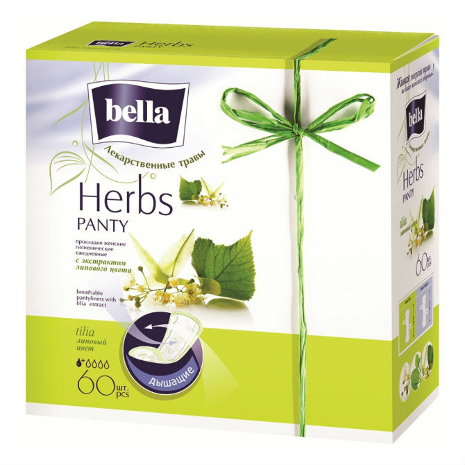 Белла (Bella) Panty Herbs Tilia прокладки ежеднев №60 экстр липы