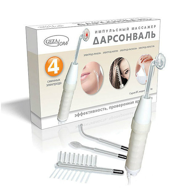 Жезатон (Gezatone) Дарсонваль Biolift4 118 импульсный массажор c 4 сменными наса