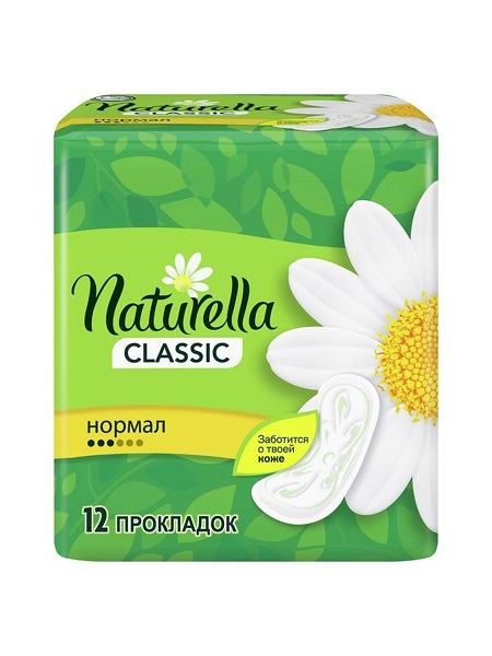 Натурелла (Naturella) Camomile Classic Normal прокладки гигиен  №12 без крылышек