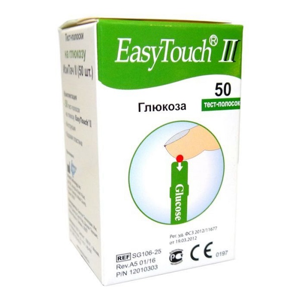 Изи Тач (Easy Touch) Тест-полоски на глюкозу №50