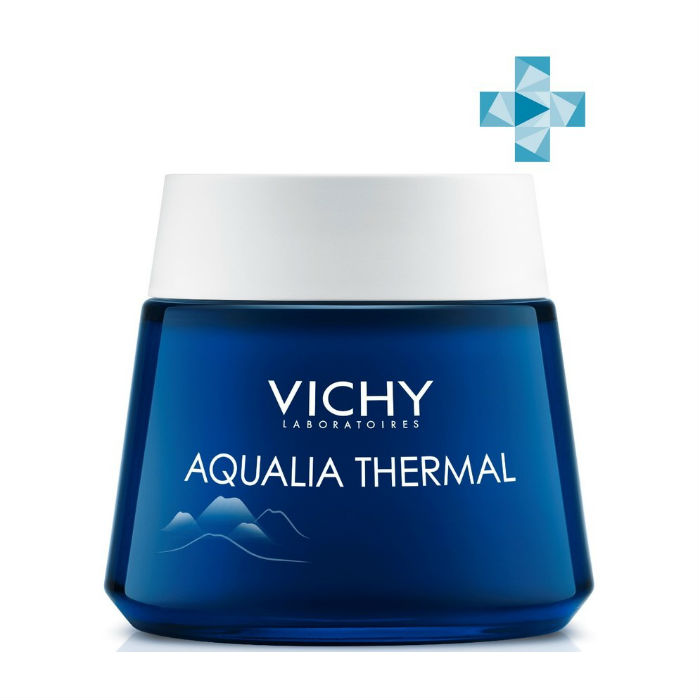 Виши (Vichy) Аквалия Термаль Крем-гель СПА ночной восстанав-й против следов усталости 75 мл Лореаль