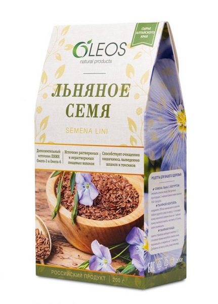 Льняное семя Oleos 200г