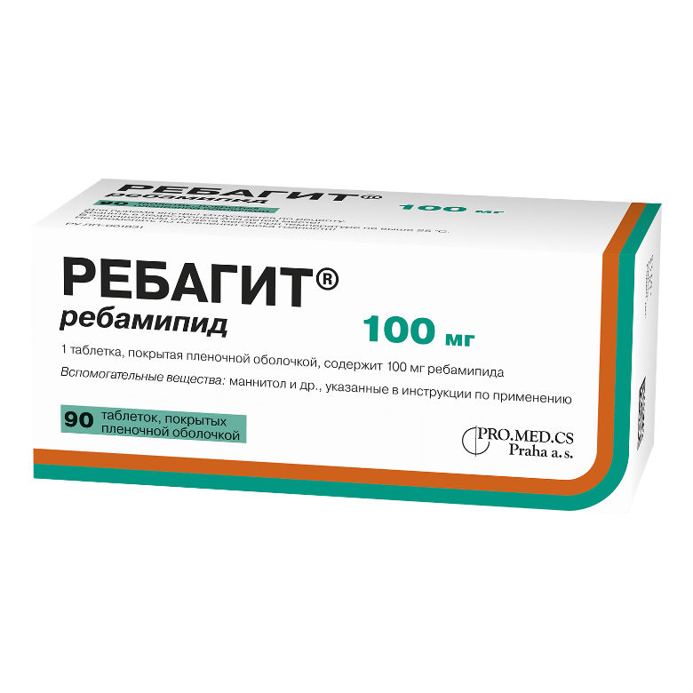 Ребагит табл. п.п.о. 100мг №90