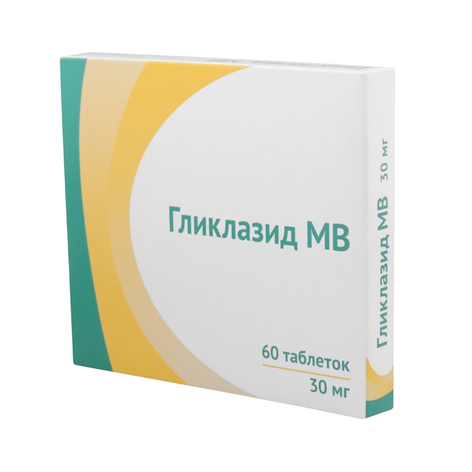 Гликлазид МВ таблетки с модифицированным высвобождением 30мг №60 Озон