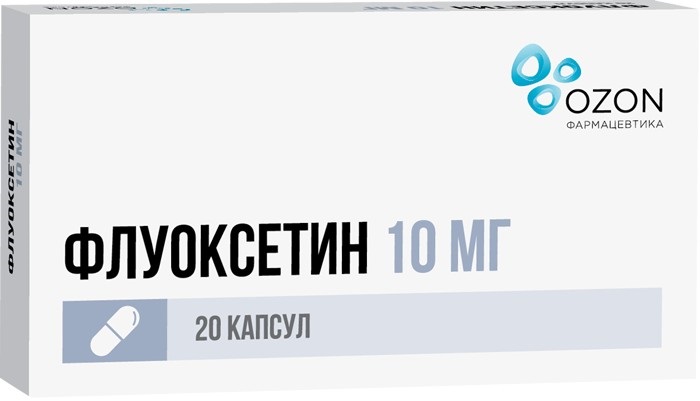 Флуоксетин капс. 10мг №20 Озон ООО