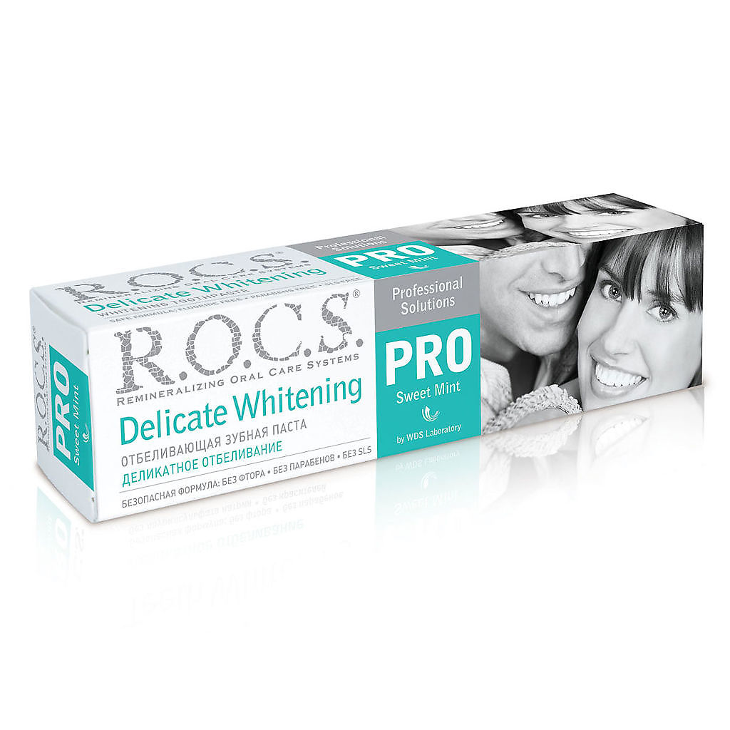 Рокс (R.O.C.S.) PRO Delicate Whitening  з/паста 135г сладкая мята