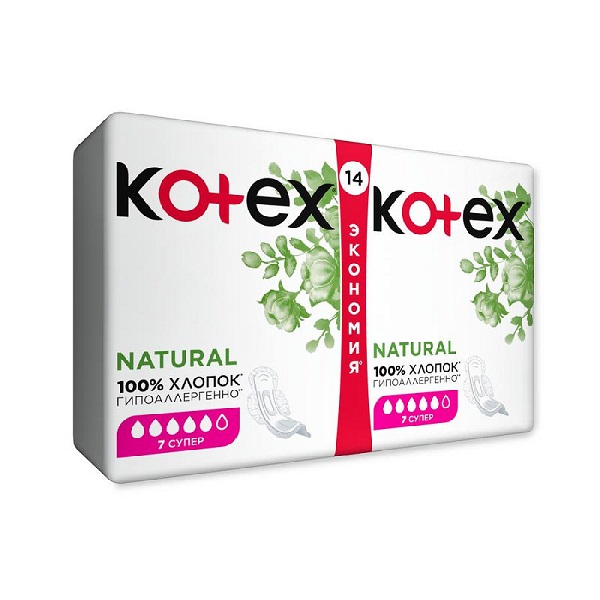 Котекс (Kotex) Natural Super прокладки гигиен №7