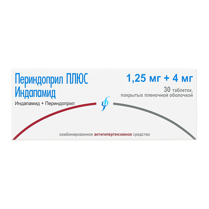 Периндоприл+Индапамид табл.п.п.о. 4мг+1,25мг №30