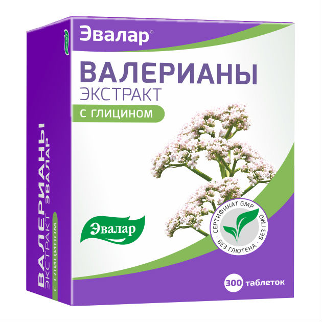 Валерианы Экстракт Эвалар табл. 0,25г №300