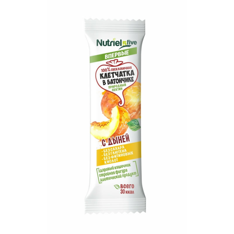 НутриэлФайв (Nutriel5Five) Клетчатка в батончике с дыней 25 г